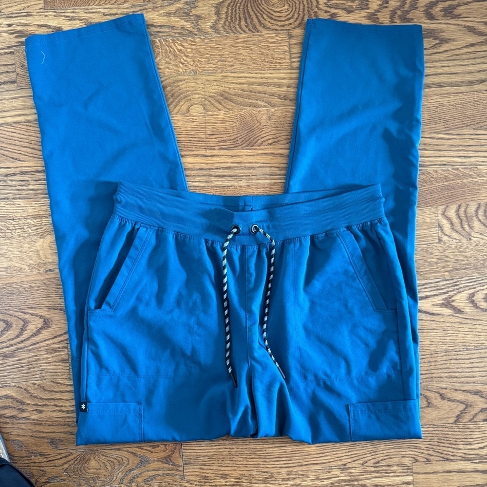 Blue Straight Leg Women's Pants